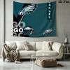 Philadelphia Eagles Wall Tapestry Aesthetic Wall Hanging Printed Fabric Blanket Decorative Tapestries for Bedroom Living Room Home Decor