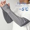 Men's Summer Ice Silk Arm Sleeves: Sun Protection for Driving & Cycling