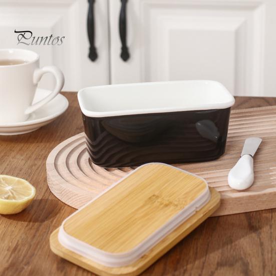 Керамическая масленка с резаком и крышкой, герметичный контейнер для хранения масла для сохранения свежести, многоцелевая форма для масла для выпечки