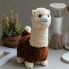 Interactive Robotic Alpaca Lifelike Walking Sounding Stuffed Animal Realistic Alpaca Plush Doll for Pet Lovers