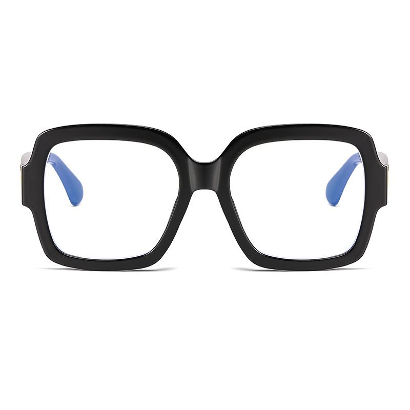 66007 Новая модная большая квадратная оправа Оправа для очков Love Женская, Универсальные очки для простого лица с передовым чувством, Тонкие плоские легкие очки