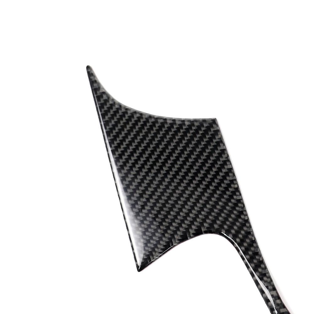 Fit For Ford Mustang 2015-2017 Carbon Fiber Interior Gear Shift Panel Cover Trim