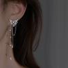 Серьги-кисточки с бриллиантами Flash, женские, корейские, нишевые, высокого класса, длинные серьги-кисточки