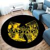 Круглый ковер Wu-Tang Clan, Ковер для гостиной, спальни, дивана, игровой комнаты, Нескользящий коврик для пола