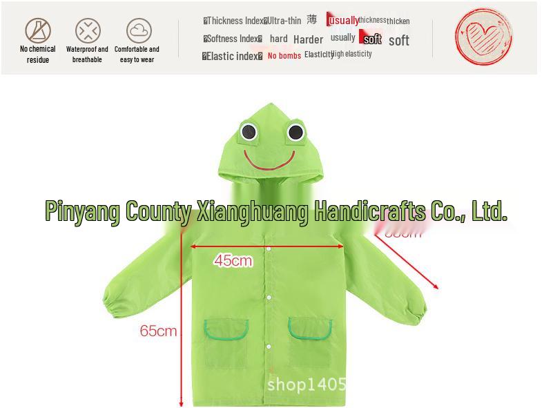 Детское пончо в японском стиле и мужской и женский мультяшный дождевик в корейском стиле - Водонепроницаемый и с защитой от УФ-лучей