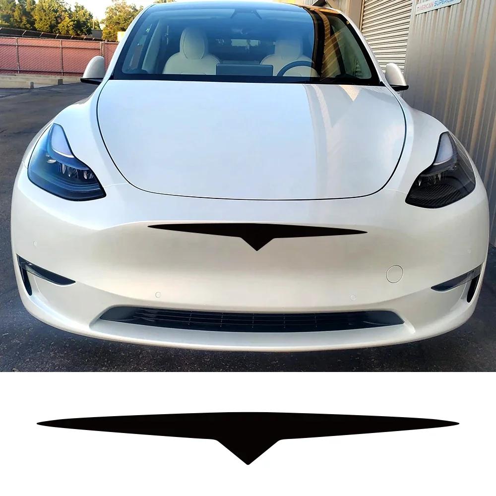 Наклейка на передний бампер автомобиля для Tesla Model 3 Y X Model S Персонализированное декоративное виниловое украшение Автоаксессуары для тюнинга