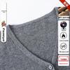 Women's V-Neck Pure Wool Cardigan Sweater - Solid Color, Long Sleeve, Trendy Casual Outerwear.