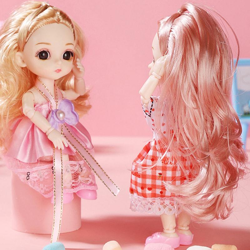 17 см 23 подвижных сустава одеваются принцесса кукла с мигающими глазами для девочек игрушки