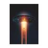 UFO Glow Strangely In the Dark Series TV Movie Poster Alien Spacecraft Captures People Research Pictures Wall Canvas Art Decor