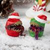Yousheng 1/2 шт. Рождественская шапка, игральные кости пришельцев, смоляная шапка Санты, игральные кости, украшение, прочные многосторонние игровые кости для детей и взрослых, семейная вечеринка, игровой реквизит