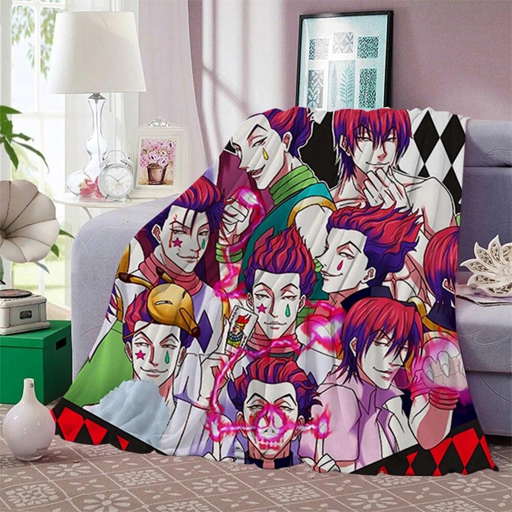 Фланелевые одеяла японского аниме «JoJo Bizarre Adventure» с принтом для детей и взрослых, одеяло, диван, путешествие, одеяло для студентов-подростков