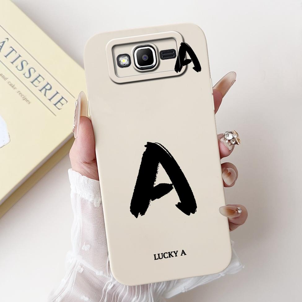For Samsung J2Prime G532F G532G Cover For Samsung Galaxy J2 Prime Case Simple Fashion Letters A-Z Pattern Design Silicone Bumper