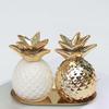 Gilding Ceramic Pineapple Piggy Bank Golden Beans Container Money Jar  Children Gift