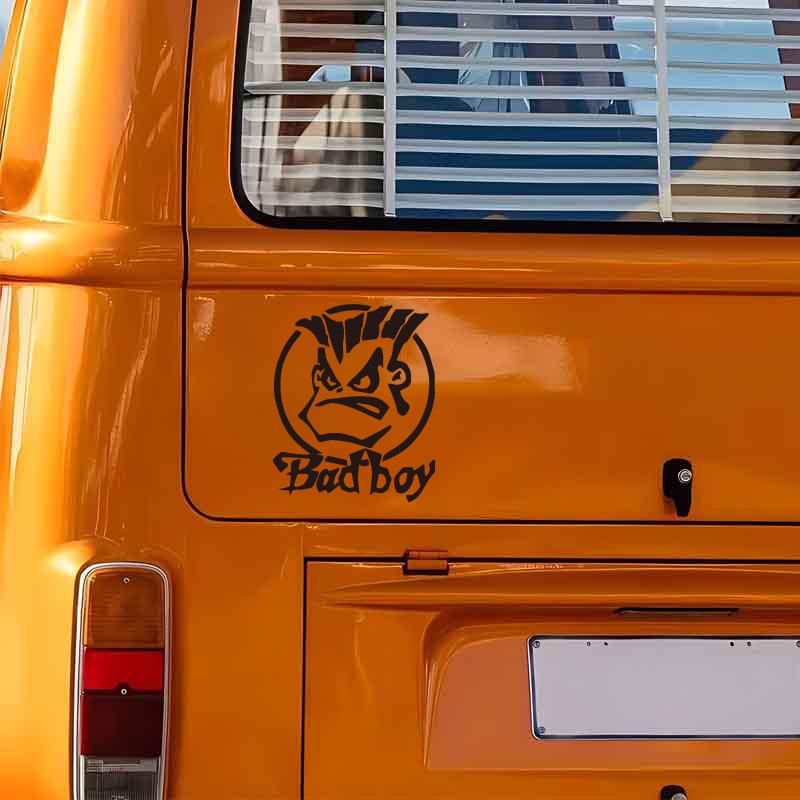 Плохой мальчик с плохими зубами и дурным характером, креативные и забавные наклейки для фанатов и любителей мультфильмов, высокое качество для автомобилей, грузовиков, мотоциклов