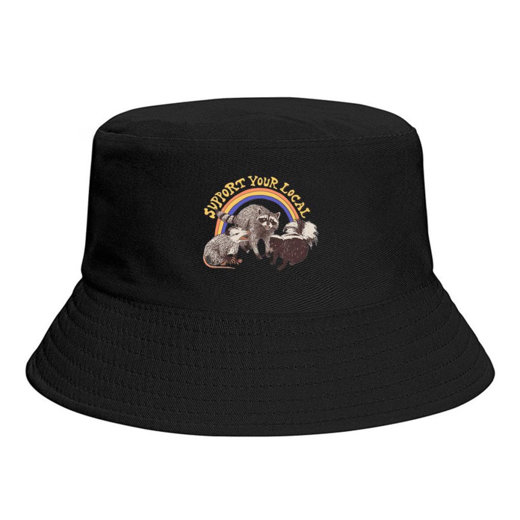 New Street Cats UnisexPersonality Bucket Hats FisherUnisex Caps Outdoor Casual Cap Sunscreen Hat