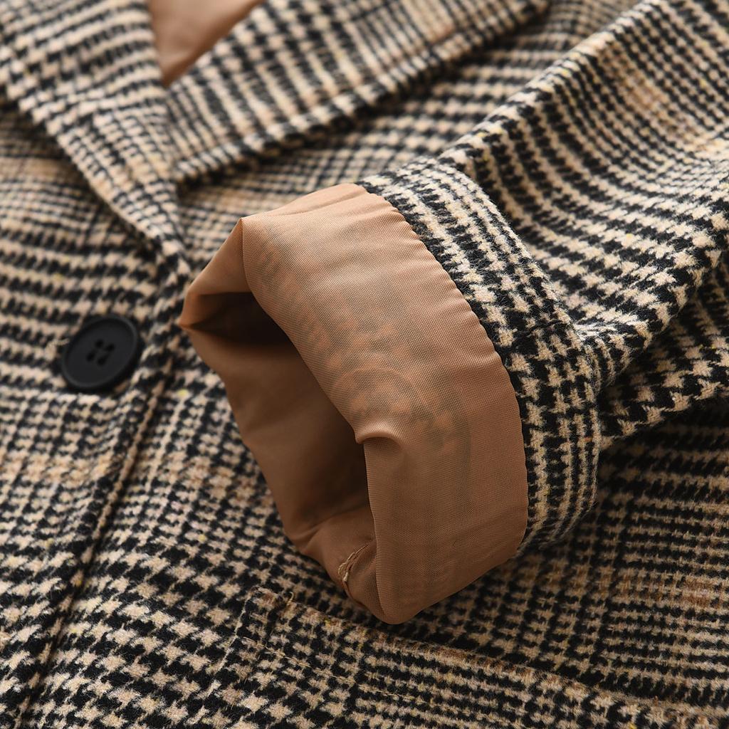 Toddler Children Clothing Spring Autumn Boys Woolen Coat Kids Medium and Long Jacket Infant Overcoat for 2 3 4 5 6 7 Years Old