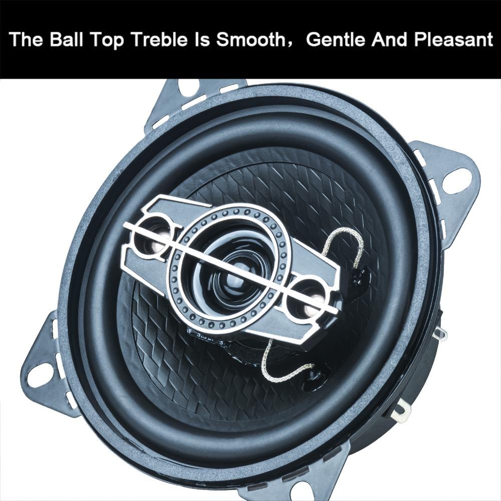 2 шт 4 дюйма 160 Вт (2*80 Вт) 4-полосный автомобильный коаксиальный динамик HiFi для автомобильной двери, автоаудио, музыка, стерео, широкополосные динамики