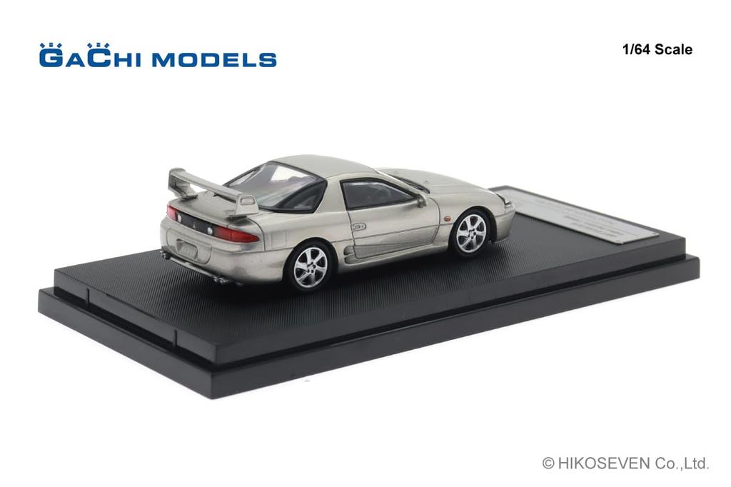 Hiko Seven GACHI MODELS Mitsubishi GTO Hamilton Silver Готовое изделие GM64001SL 1/64 (1998)
