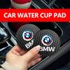 HMAO6 2pcs Car Water Cup Mats Carbon Fiber Coaster Non-Slip Pad For BMW Performance E91 X5 E70 F11 E30 F31 X3 F25 F32 x7