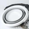 3L Collapsible Bucket Easy Hold Folding Bucket Top Silicon Car Washing Bucket Outdoor Fishing Travel Camp Bucket Home Storage