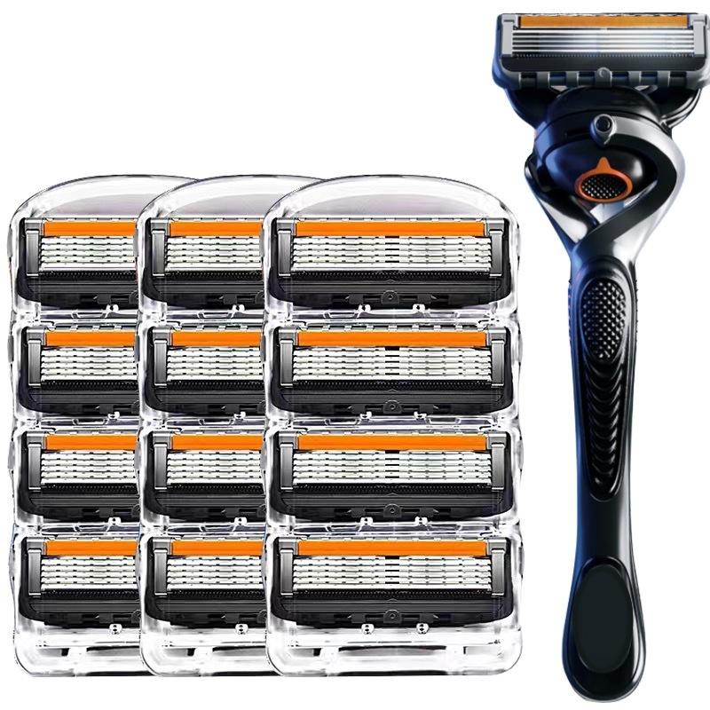 Высококачественная 5-слойная бритва для ручного бритья, сменные лезвия для бритвы для мужчин, наборы режущих головок и держателей для бритв