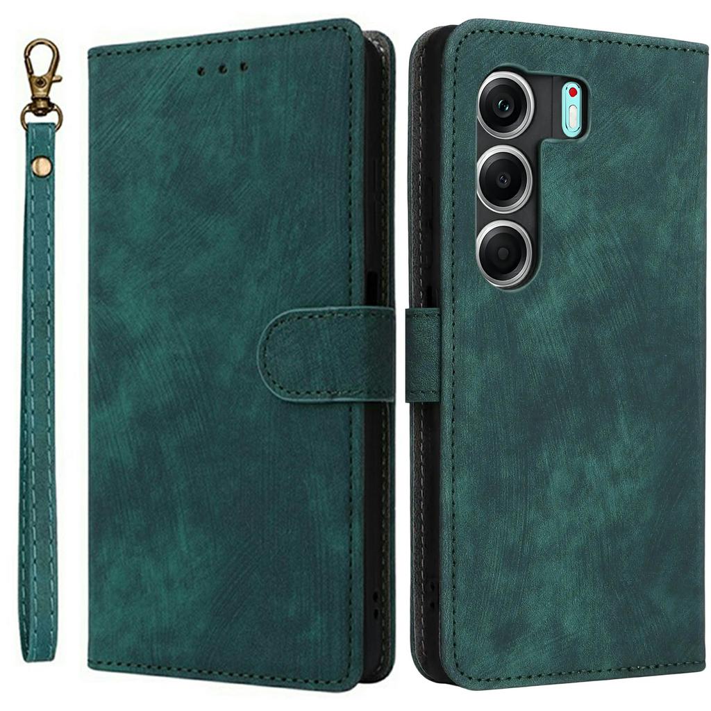 Для TECNO Camon 40 4G CM5 Чехол Кошелек Блокировка RFID Обложка из ПУ кожи Подставка с ремешком