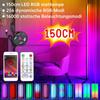 150 СМ Современный RGB Светодиодный Торшер Крытый Угловой Торшер Украшение Дома Живой Рим Художественный Декор Атмосферное Постоянное Освещение Стенда