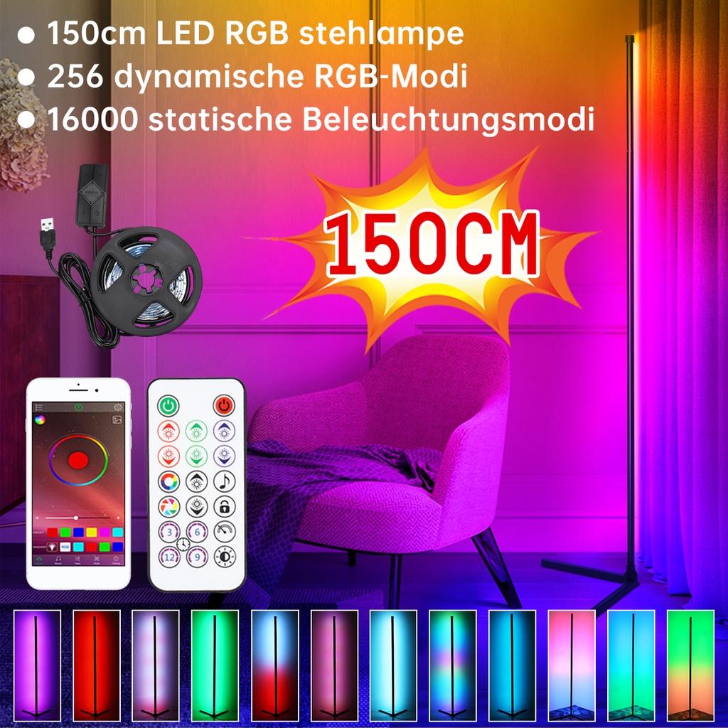 150 СМ Современный RGB Светодиодный Торшер Крытый Угловой Торшер Украшение Дома Живой Рим Художественный Декор Атмосферное Постоянное Освещение Стенда