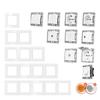 1Pcs PC Panel Modular Sockets And Switches EU French Socket Module  for EU Standard Wall Mount DIY