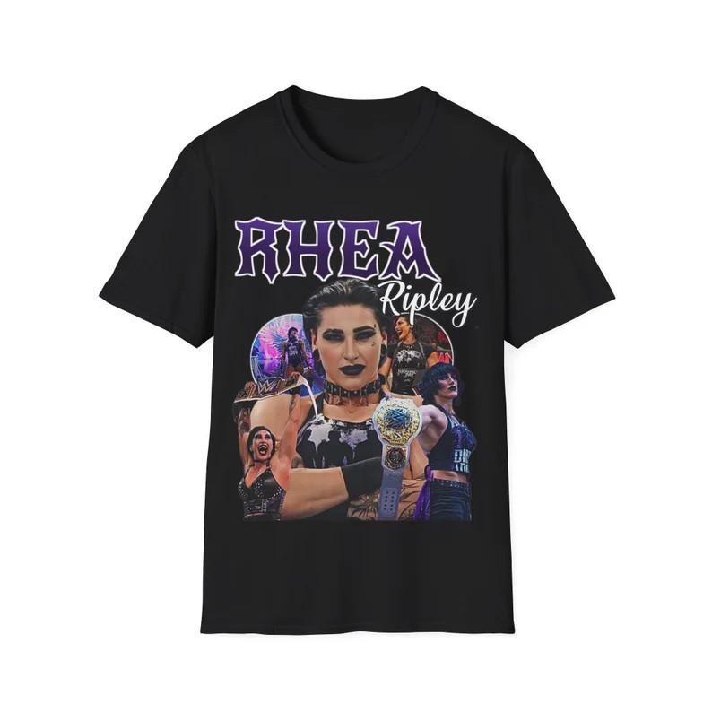 Футболка Rhea Ripley Хлопковая футболка унисекс Для подарка Все размеры US298 Унисекс футболка