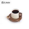 Nanshan Mr. Ceramic Coffee Cup Set with Lid, Saucer & Spoon