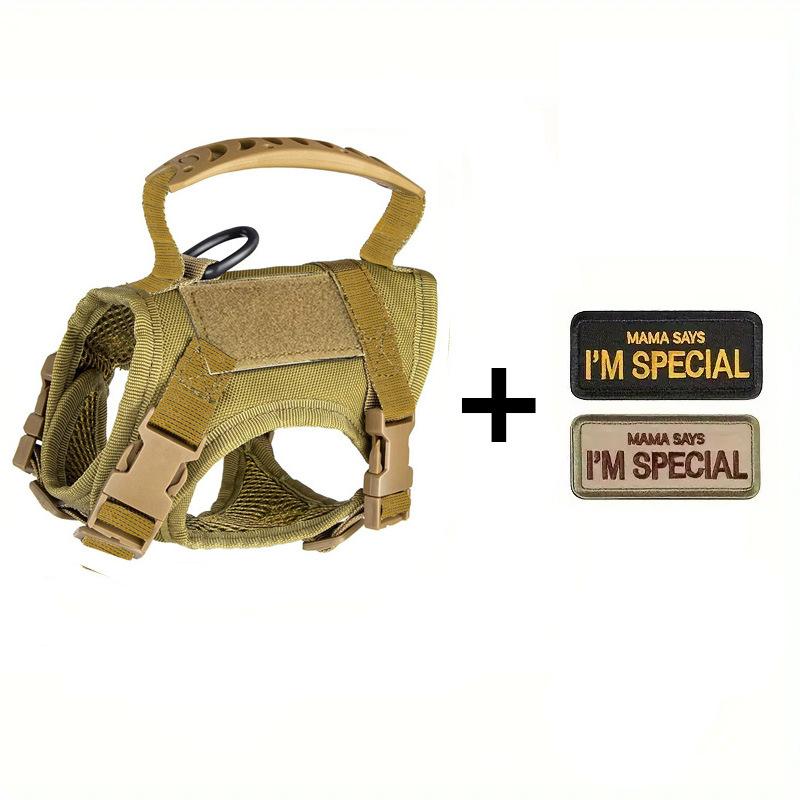 1Pc Tactical Reflective Cat Harness Vest With Handle Adjustable Outdoor Walking Training Pet Supplies