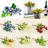 Arrangement Fake Flowers For Home Plants Decorative Blueberry Artificial Berry Sprays