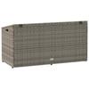 Garden Storage Box Grey 110 x 50 x 58 cm Poly Rattan
