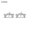Lindon Copper Alloy Zircon Earrings Drop Earrings For Women Wedding Party Gifts