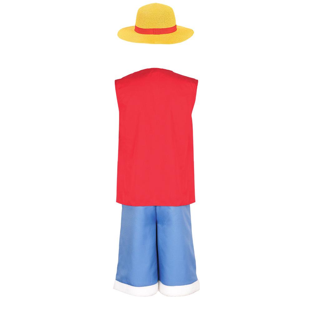 Костюм Косплей Луффи из One Piece - Наряд для Ролевой Игры Пирата Соломенной Шляпы