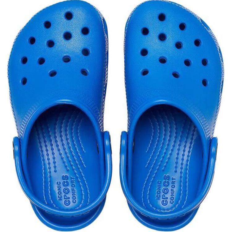 Crocs Classic Simple Comfortable Versatile Shock Absorbing Breathable Low Top Sandals Kids Sandals Blue 206991-4KZ