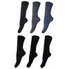 Mens Bamboo Non-Binding Extra Wide Socks (6 Pairs)