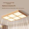 "Walnut Ceiling Lamp - Full Spectrum Eye Protection for Living Rooms & Bedrooms"