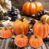 7pcs Halloween Artificial Pumpkin Decorations Artificial Pumpkin Maple leavesAutumn Party Harvest Festival Home Ornaments