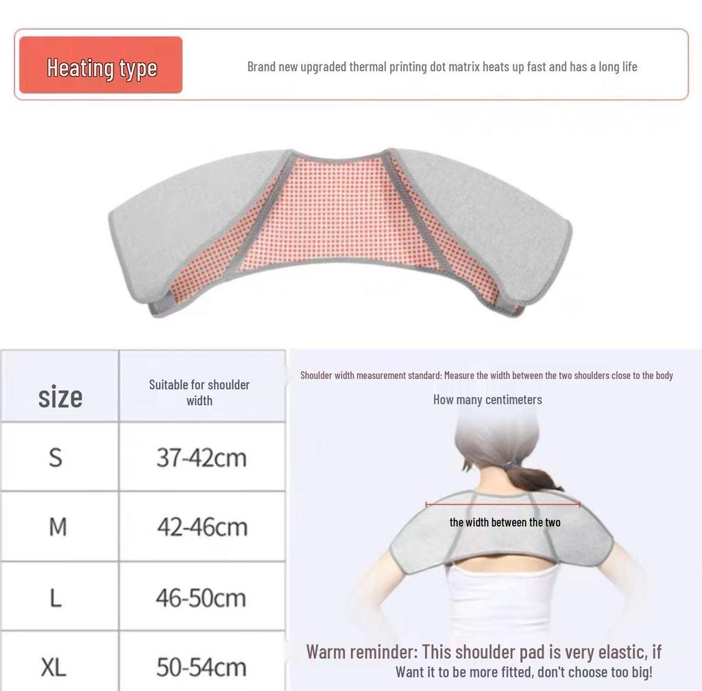 Самонагревающаяся накидка для плеч и шеи: Теплый, Утолщенный Чистый Хлопок, Горячий Компресс для Зимней Защиты от Холода - Унисекс