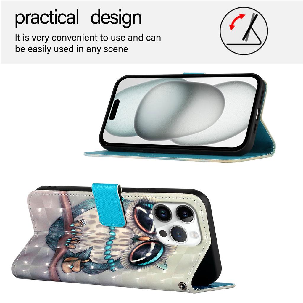 Elegant Owl Pattern PU Leather Wallet Phone Case–Magnetic Clasp,Shockproof & Card Slots for iPhone,Samsung,Huawei,Xiaomi,Moto,Oppo,Infinix and More