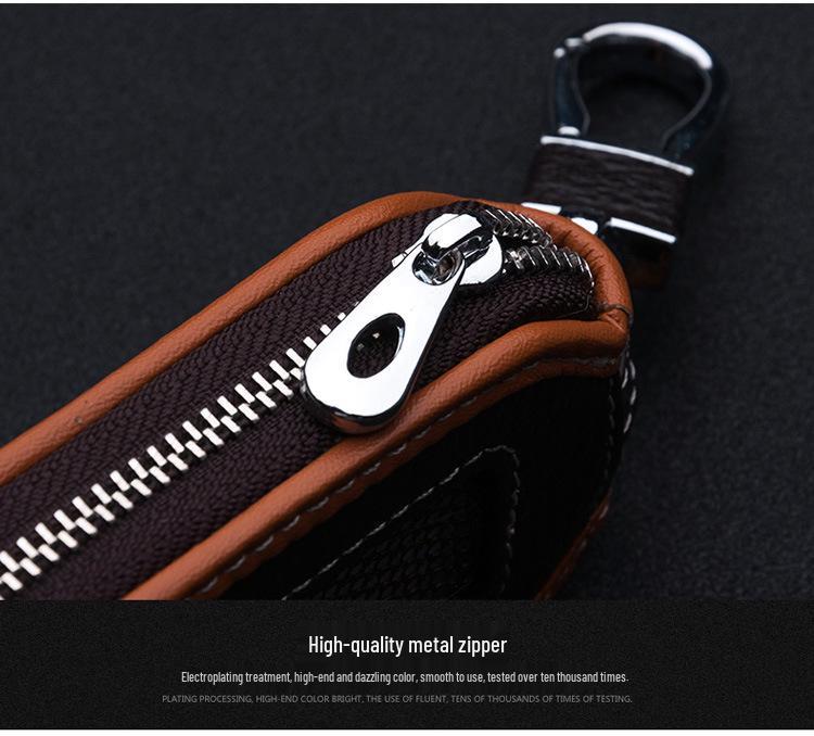 Universal Leather Car Key Pouch for Men & Women - Protective Remote Case for Volkswagen, Toyota, Hyundai, Honda