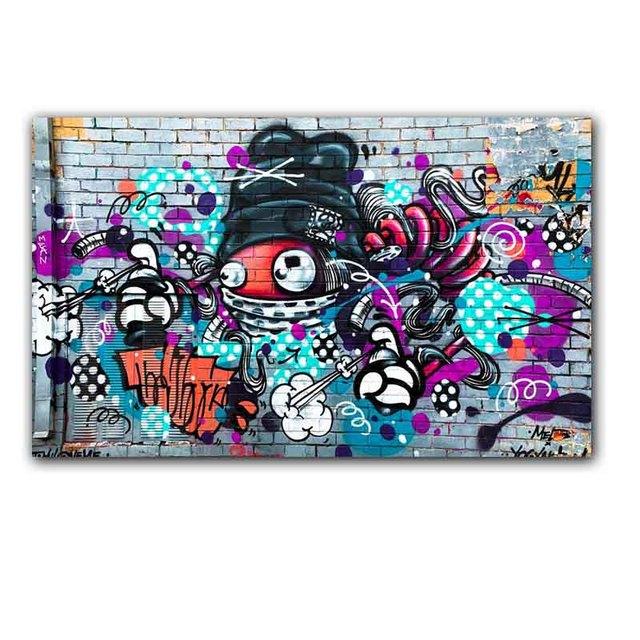 Настенная живопись Бэнкси, уличное граффити, культура, постер, портрет знаменитости, картина маслом, картина на холсте, украшение дома, фреска, без рамки