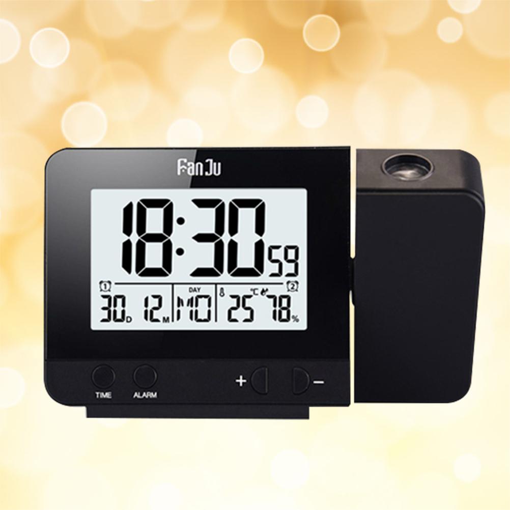 Настенные часы проекционный настольный календарь цифровой с проектором громкий будильник светодиодная тень