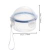Durable Plastic Fruit Preservation Box Clear with Lid Circular Sealed Box Reusable Multipurpose Food Saver Box Refrigerator