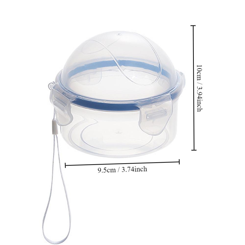 Durable Plastic Fruit Preservation Box Clear with Lid Circular Sealed Box Reusable Multipurpose Food Saver Box Refrigerator