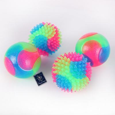 Dingdongpet pet светодиодный светоизлучающий игрушечный мяч, набор из 4 предметов, разные цвета, 1 комплект