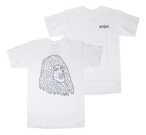 Unisex shirt Cotton Oversize Large Size De Skate Enjoi Veejay White