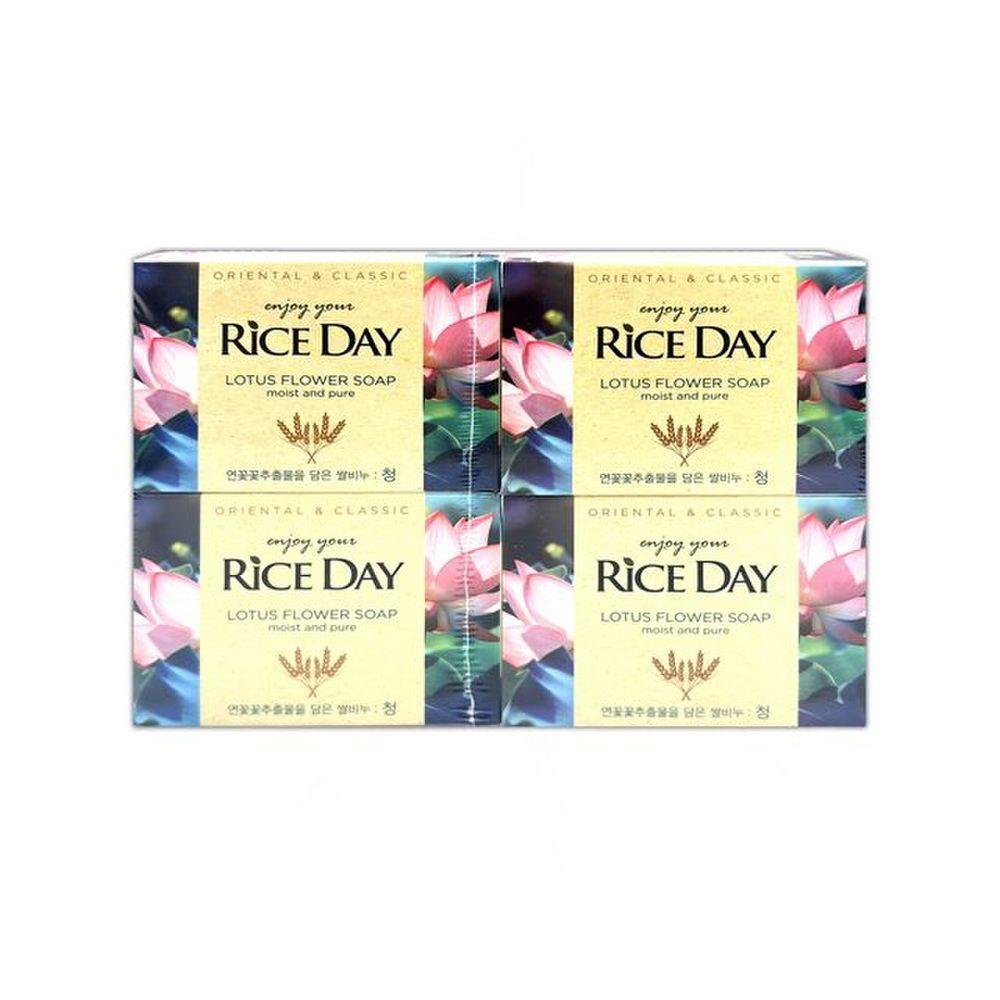 O Rice Day Rice Soap with Lotus Flower Extract 100g 4P